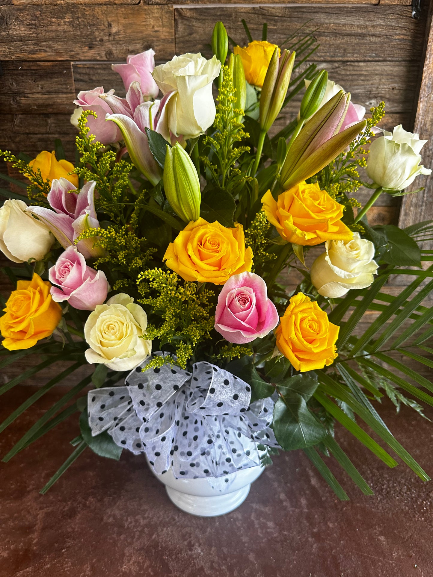 Lilly Mix Sympathy Urn