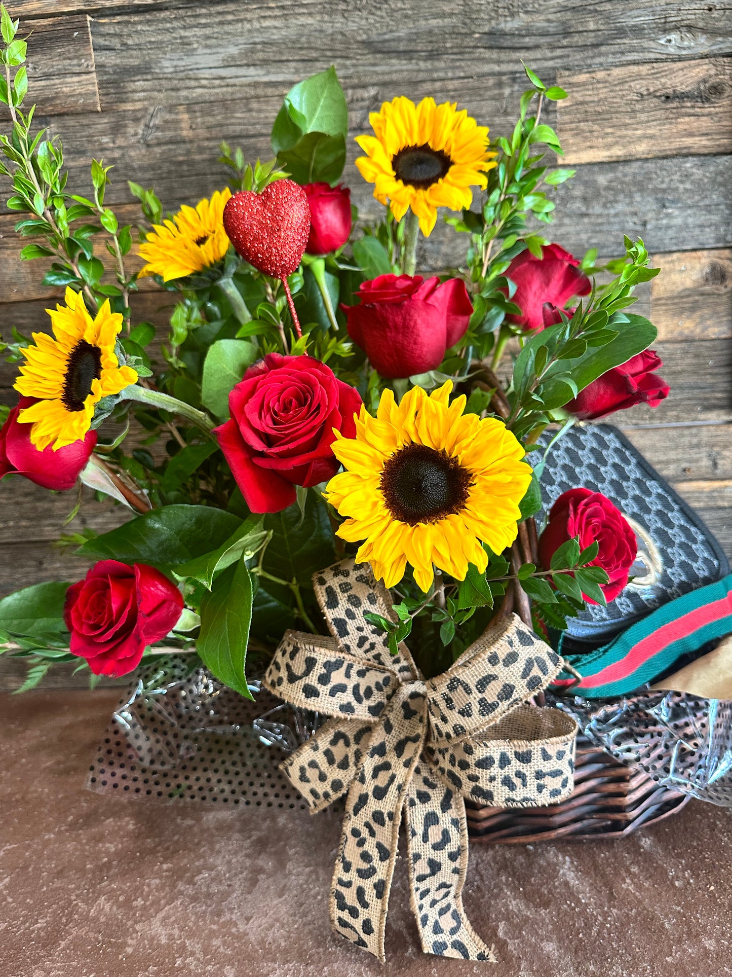 Leopard In Love basket