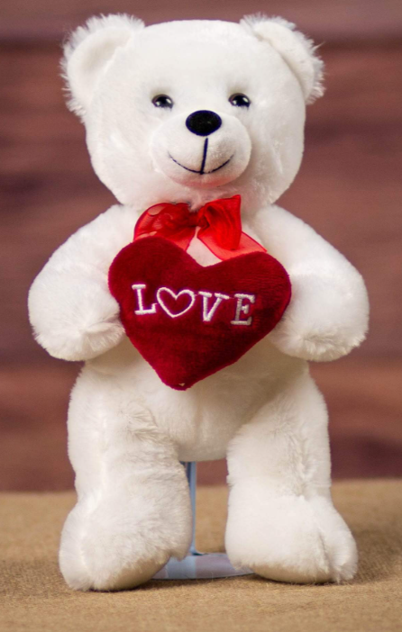 White Bear with Love Heart